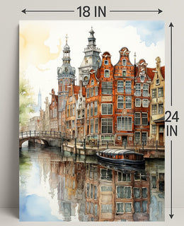 Reflections Of Amsterdam Poster