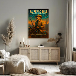 Buffalo Bill Vintage Western Cultural or Heritage Poster