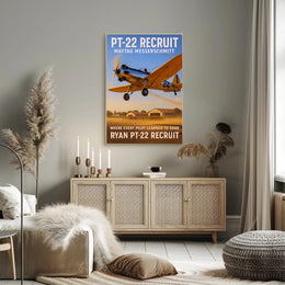 PT-22 Recruit Aviation Training Poster PosterGoat