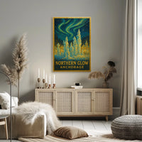 Northern Glow Anchorage Poster