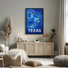 Texas In Vibrant Colors Poster