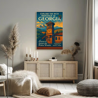 Explore The Rich Heritage Of Georgia Poster