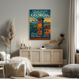 Explore The Rich Heritage Of Georgia Poster