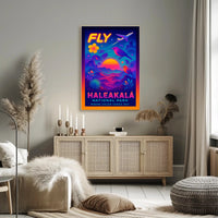 Fly to Haleakalā Wall Art Print