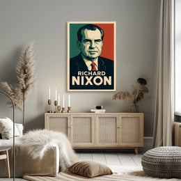 Richard Nixon Portrait Pop Art Realism Cold War Era Heritage Icon Collectors Poster