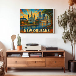 New Orleans Skyline Poster