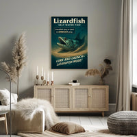 Lizardfish Salt Water Predator Poster