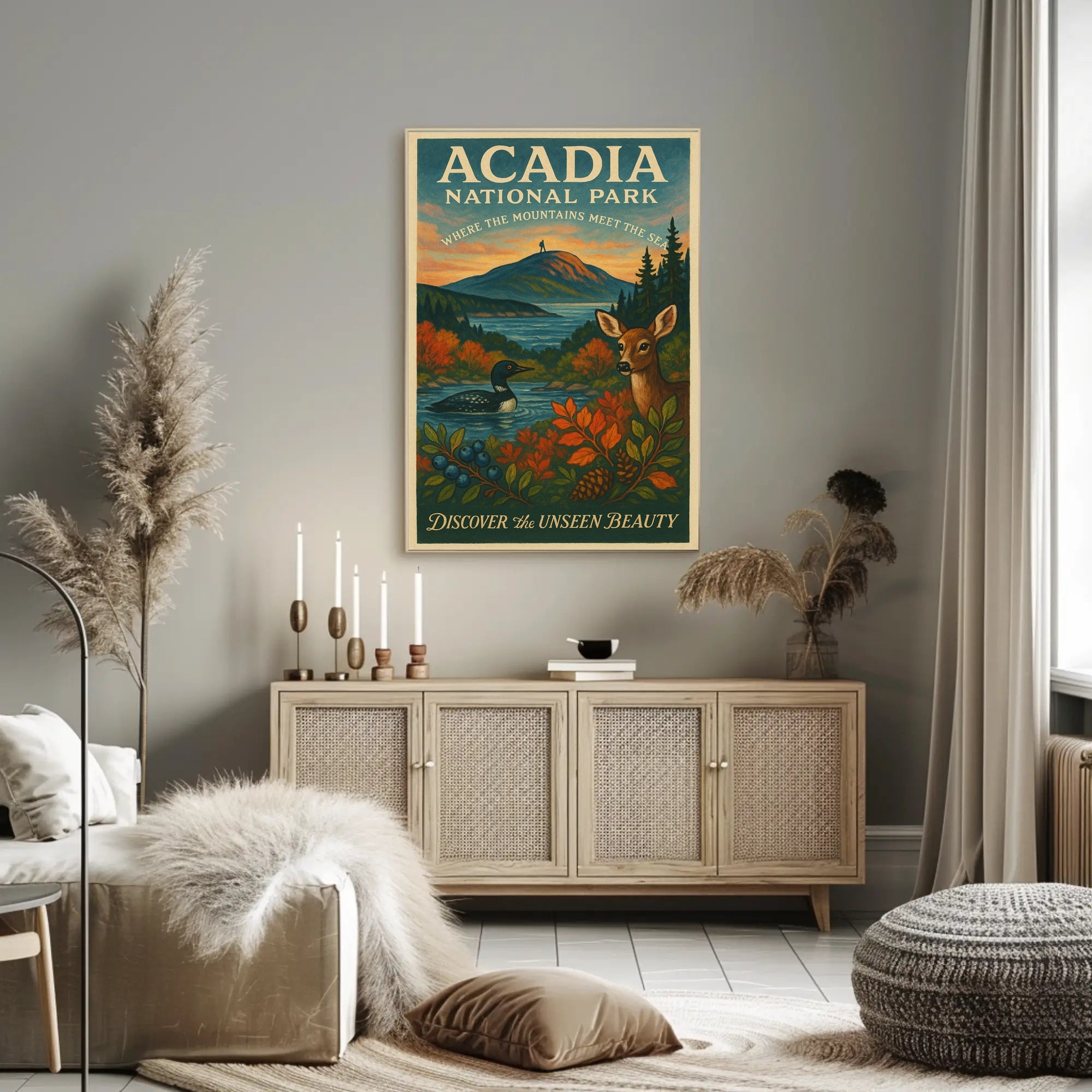 Acadia National Park Nature Serenity National Park Poster