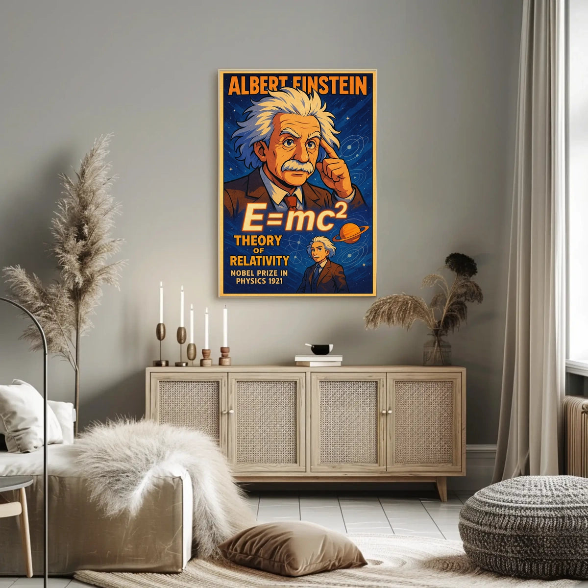 Albert Einstein Theory Of Relativity Poster