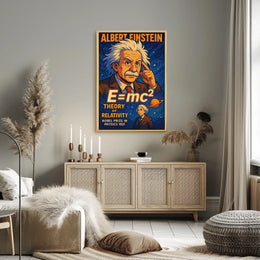 Albert Einstein Theory Of Relativity Poster