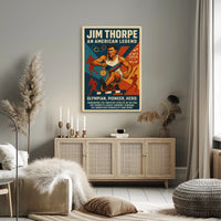 Jim Thorpe Legendary Athlete Poster