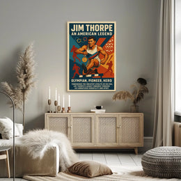 Jim Thorpe Legendary Athlete Poster