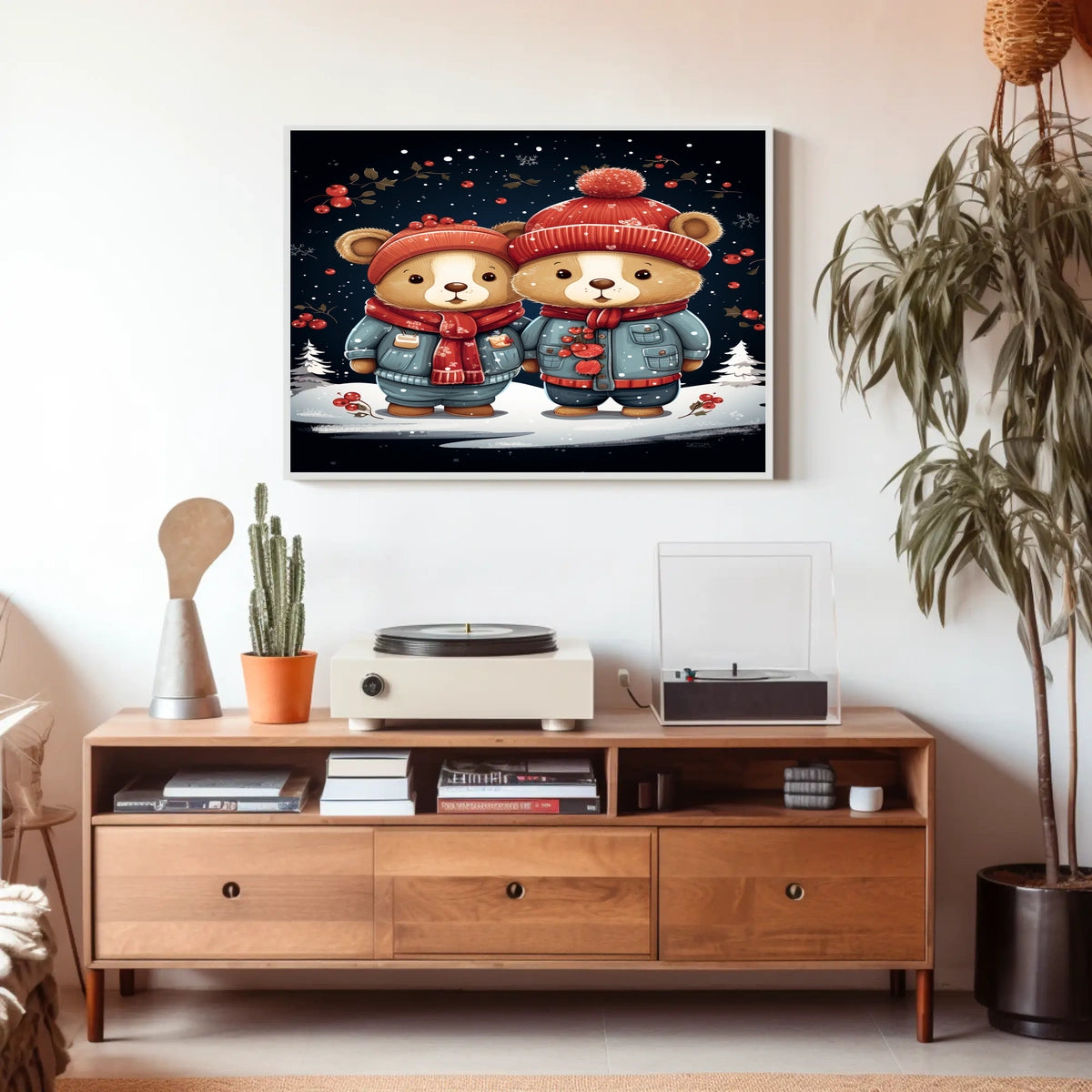 Winter Wonderland Bears Poster