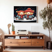 Winter Wonderland Bears Poster