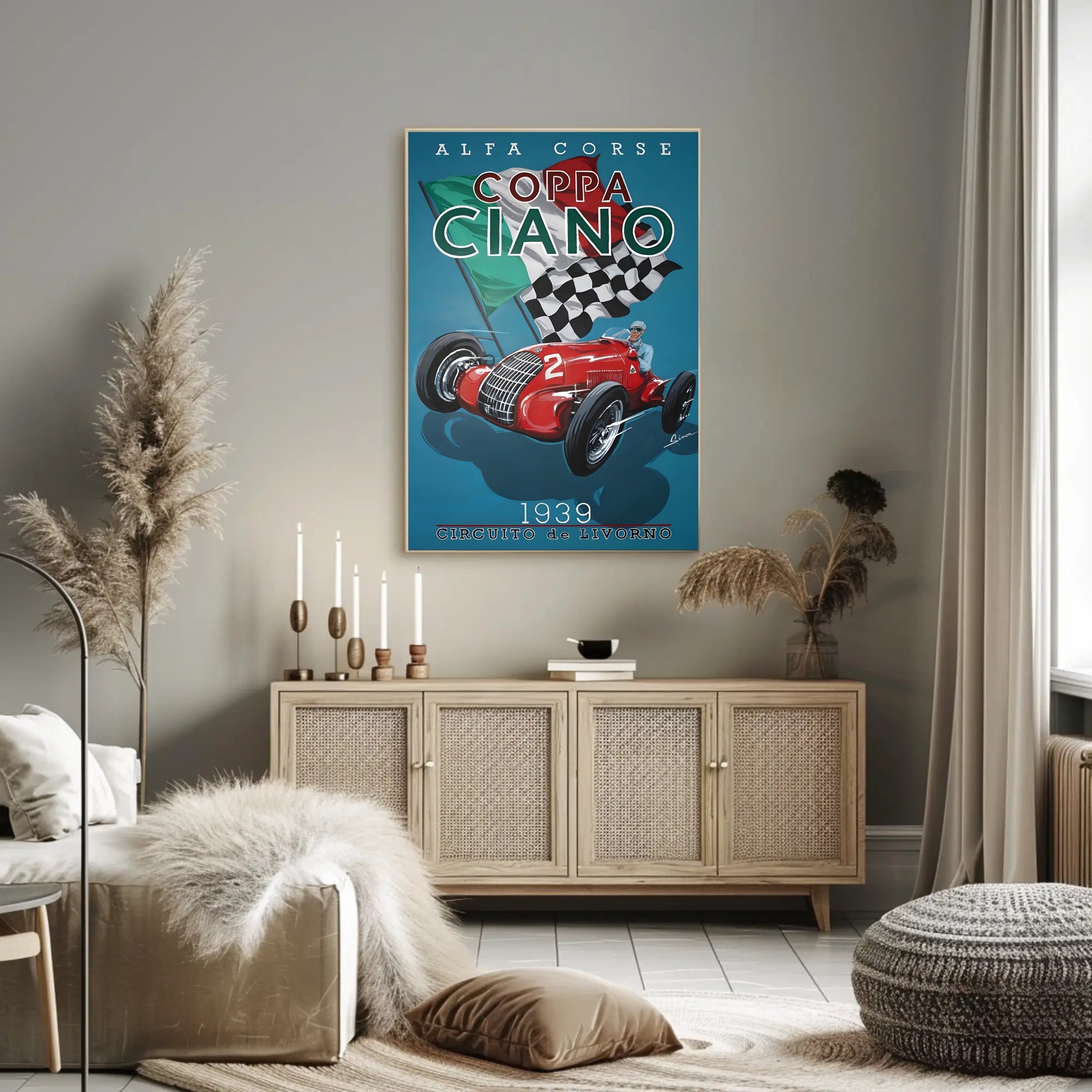Coppa Ciano 1939 Racing Poster