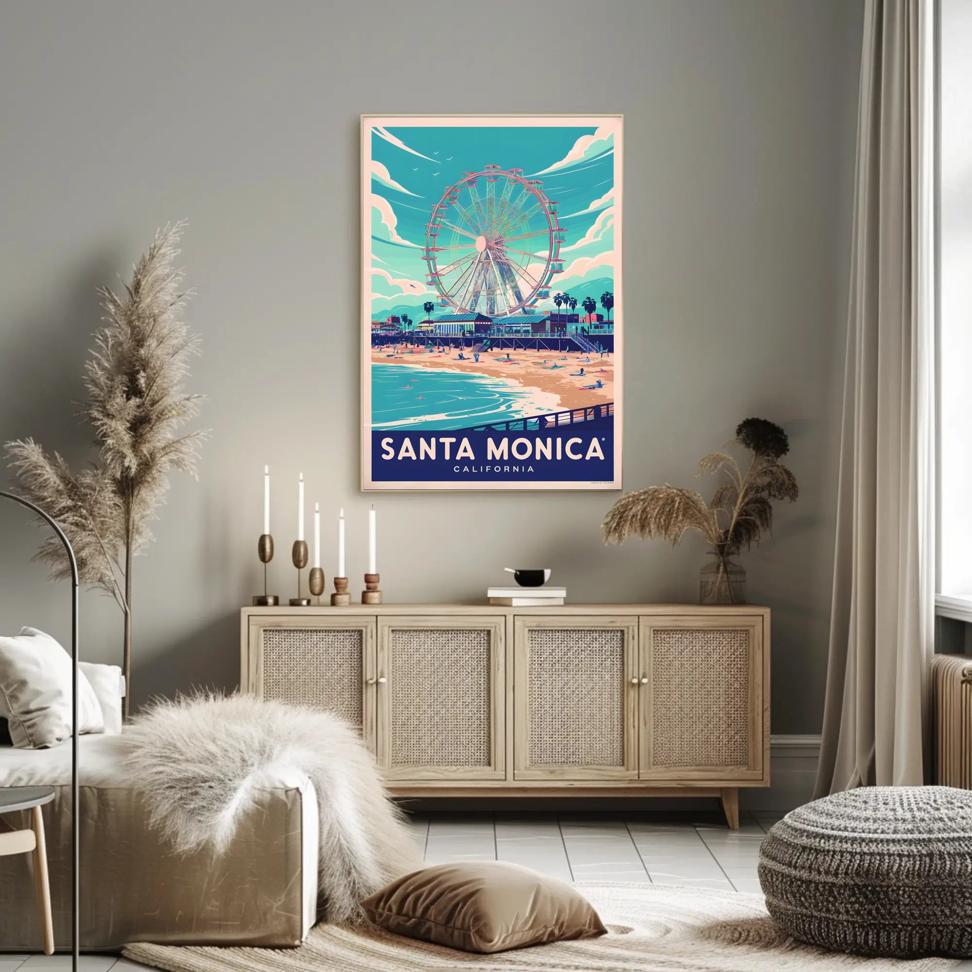 Santa Monica Beachside Bliss Poster