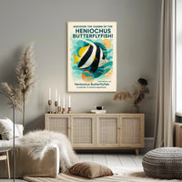 Discover The Charm Of The Heniochus Poster