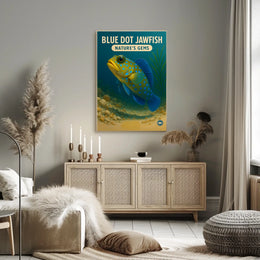 Blue Dot Jawfish NatureS Gems Poster