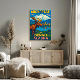 Anchorage And Denali, Alaska Poster