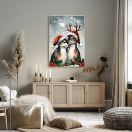 Festive Woodland Friends Poster