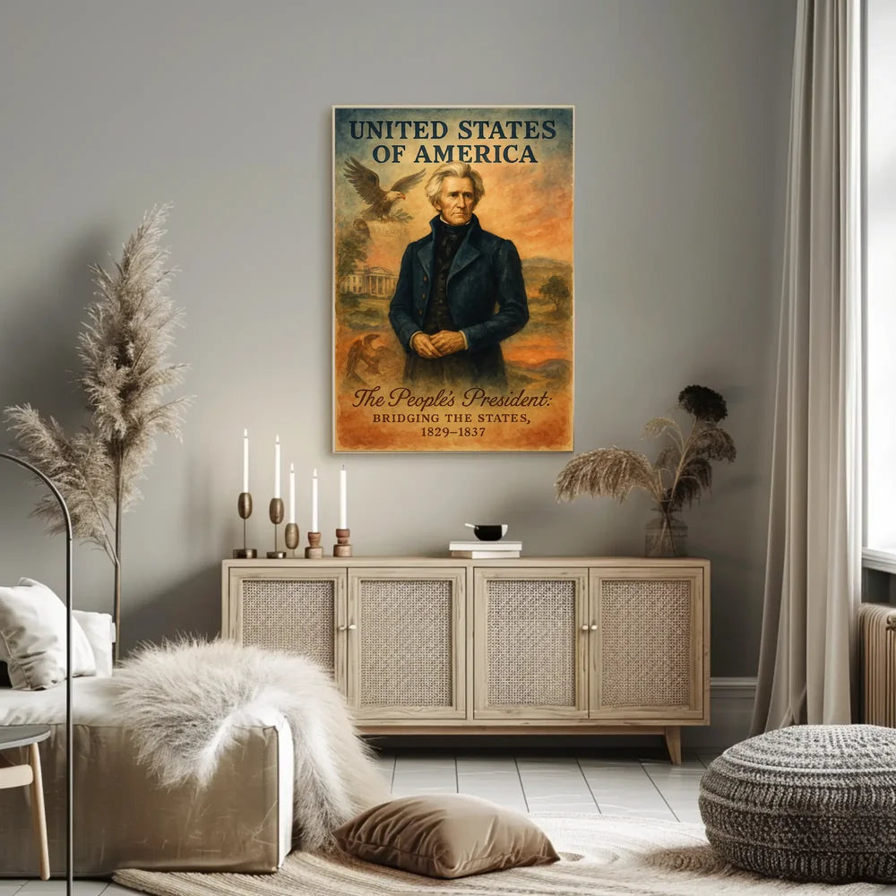 PUNITED ‘ATES Satirical American Culture Poster