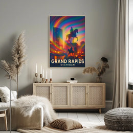 Grand Rapids Michigan Scenic Travel Photography Poster