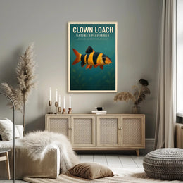 Clown Loach Nature's Performer Wall Art PosterGoat