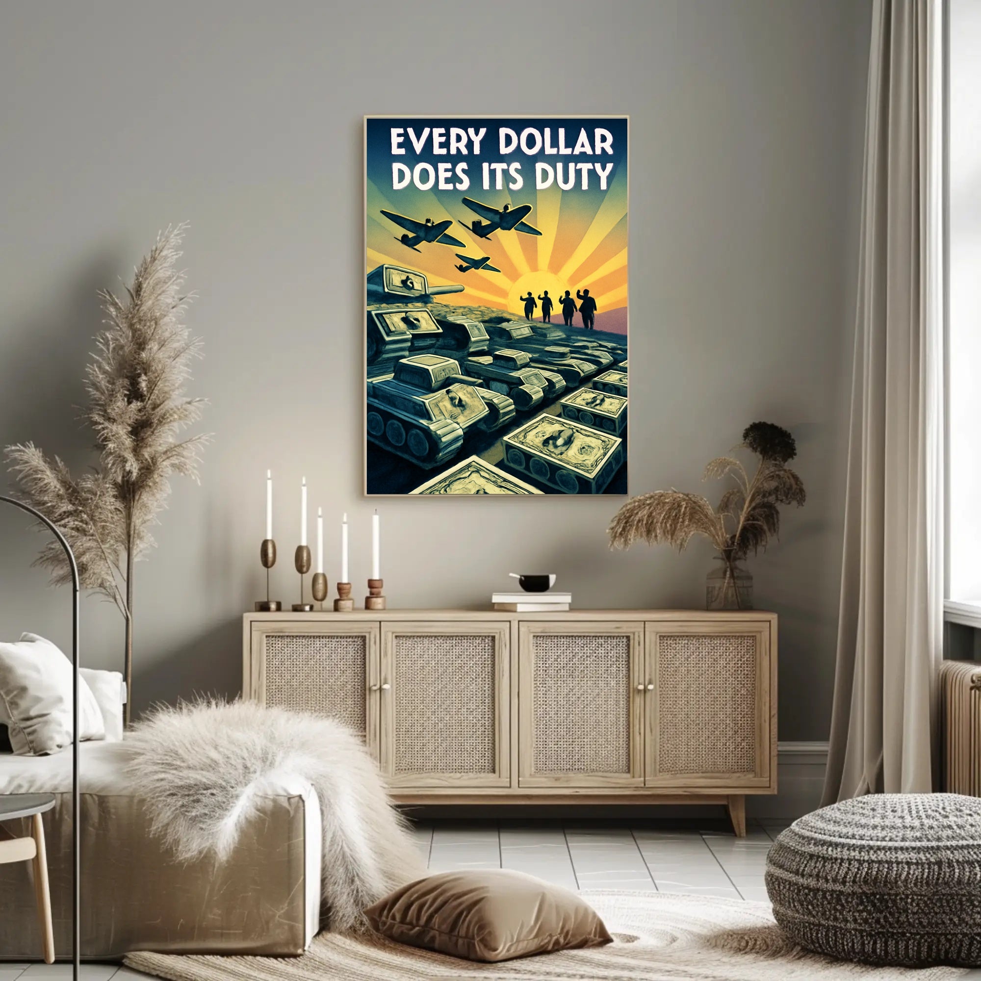 Every Dollar Does Its Duty Poster PosterGoat