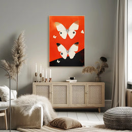 Butterflies High Contrast Poster Art Print