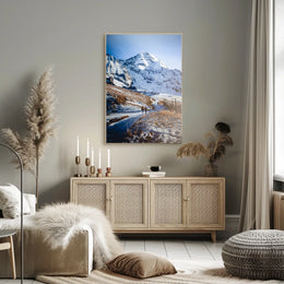 Majestic Mountain Trek Poster