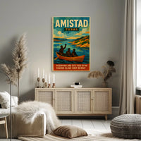 Amistad Reservoir And Historic Revolt Poster