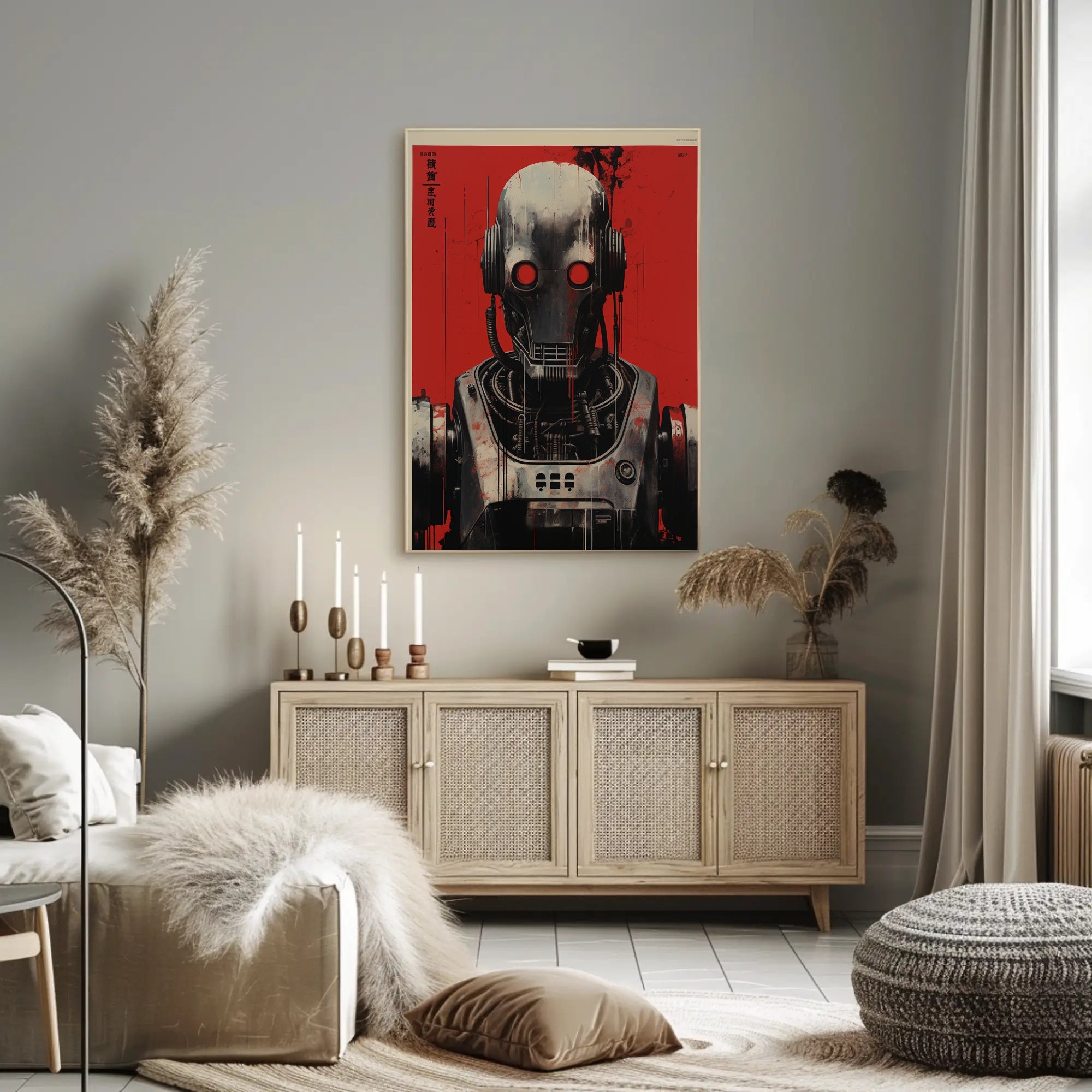 Futuristic Robot Design Poster