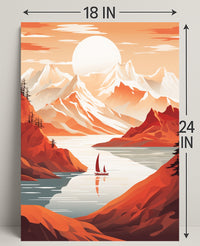 Tranquil Mountain Escape Poster PosterGoat