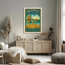 Budapest The Pearl of the Danube Poster