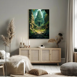 Ancient Jungle Temple Poster