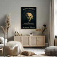 Albert Einstein Relativity Tribute Vintage Poster Art