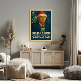 Pixelated Festive Style Art: Pop Culture Poster