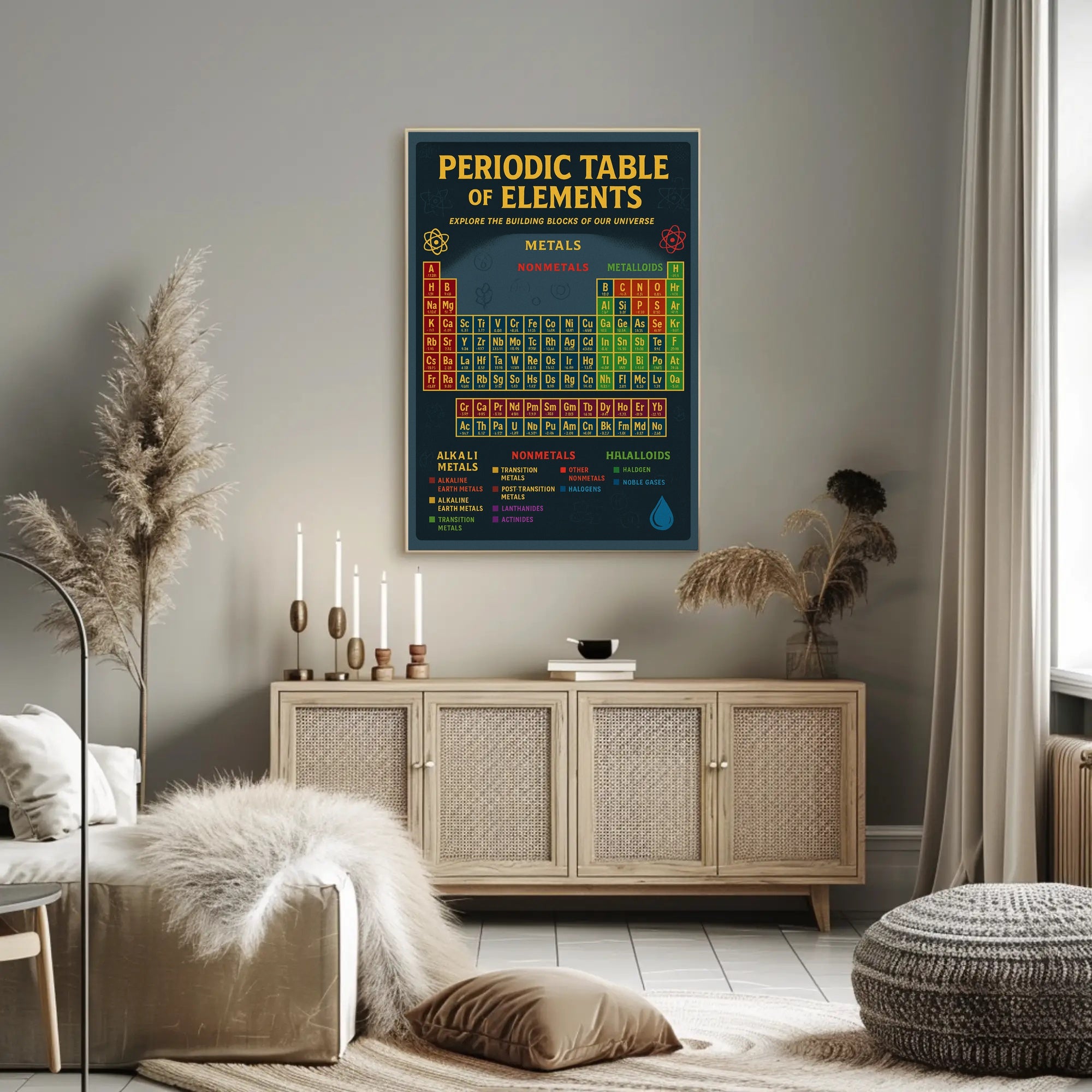 Periodic Table Science Poster: Educational or Infographic Poster
