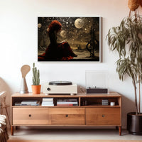 Fantastical Cosmic Landscape with Celestial Artistry Fantasy Poster