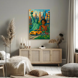 Vibrant New York City Poster For Urban Art Lovers Decor
