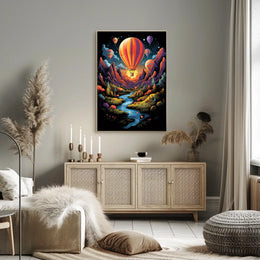 Dreamy Hot Air Balloon Adventure Poster