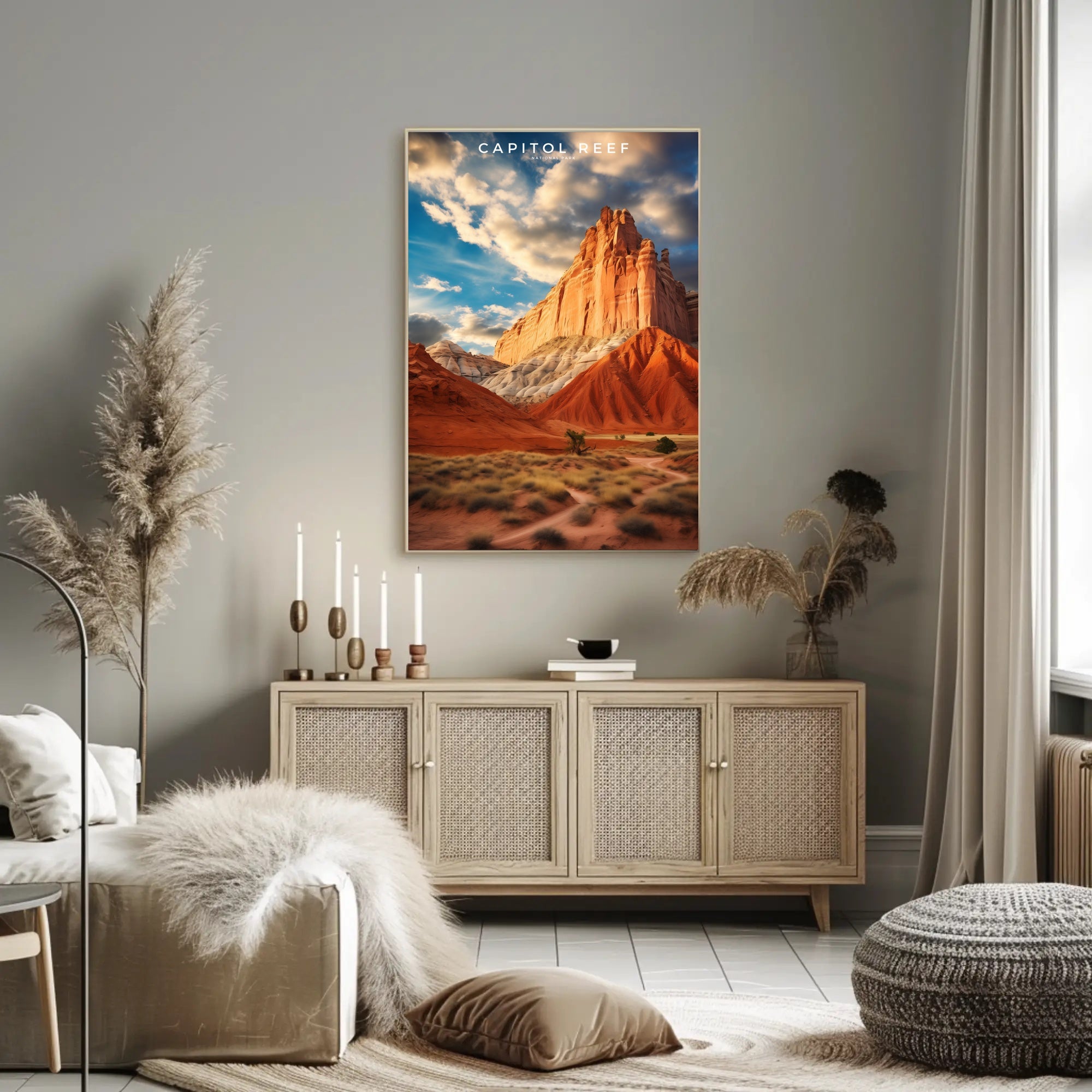 Capitol Reef Majestic Landscape Poster Print