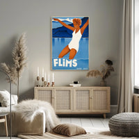 Flims Swiss Travel Poster