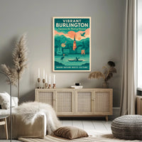 Vibrant Burlington Wall Art Print Decor
