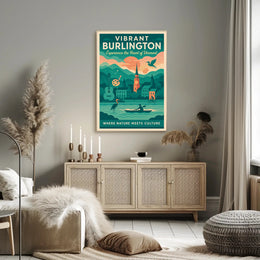 Vibrant Burlington Wall Art Print Decor