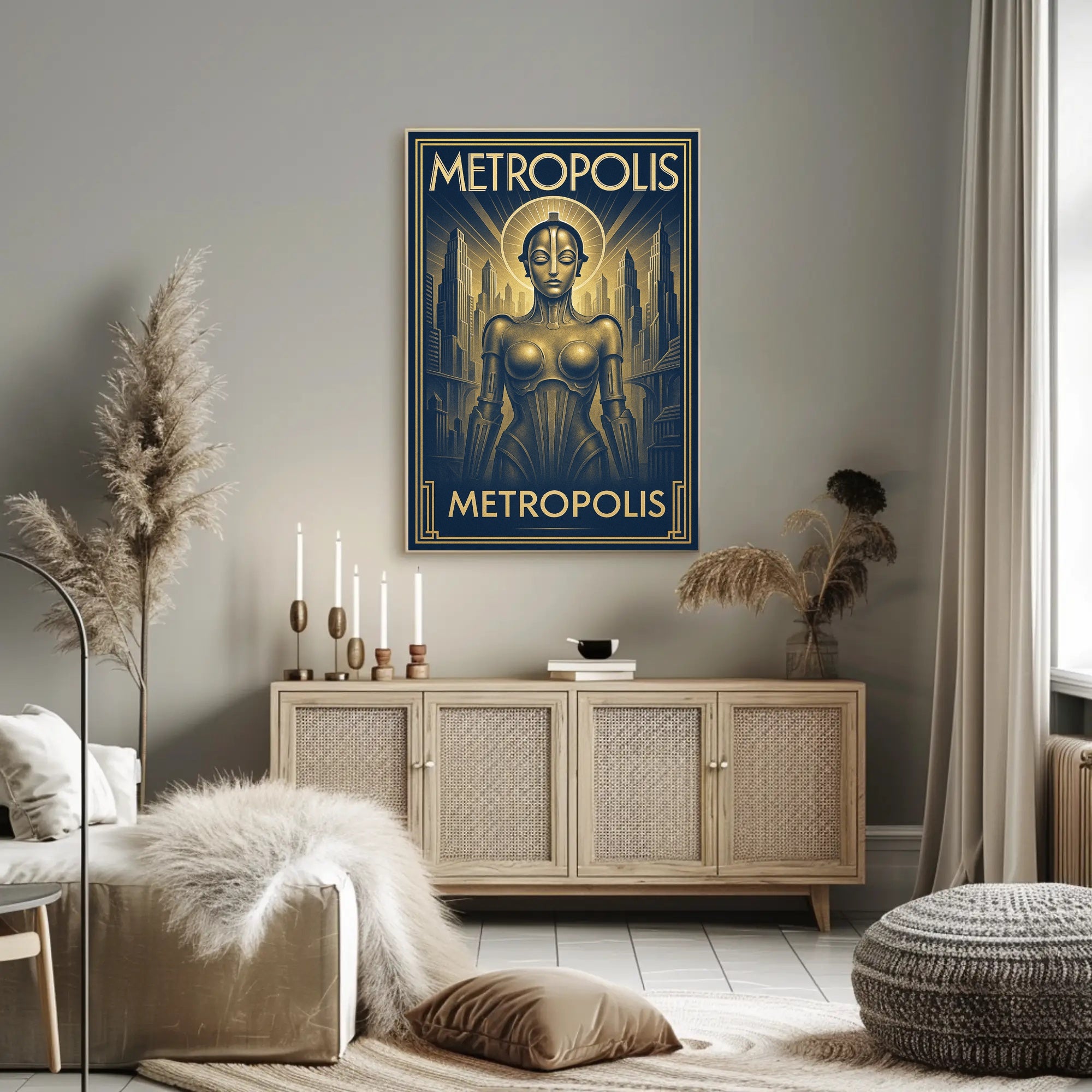 Metropolis  Art Deco Futurism Poster PosterGoat