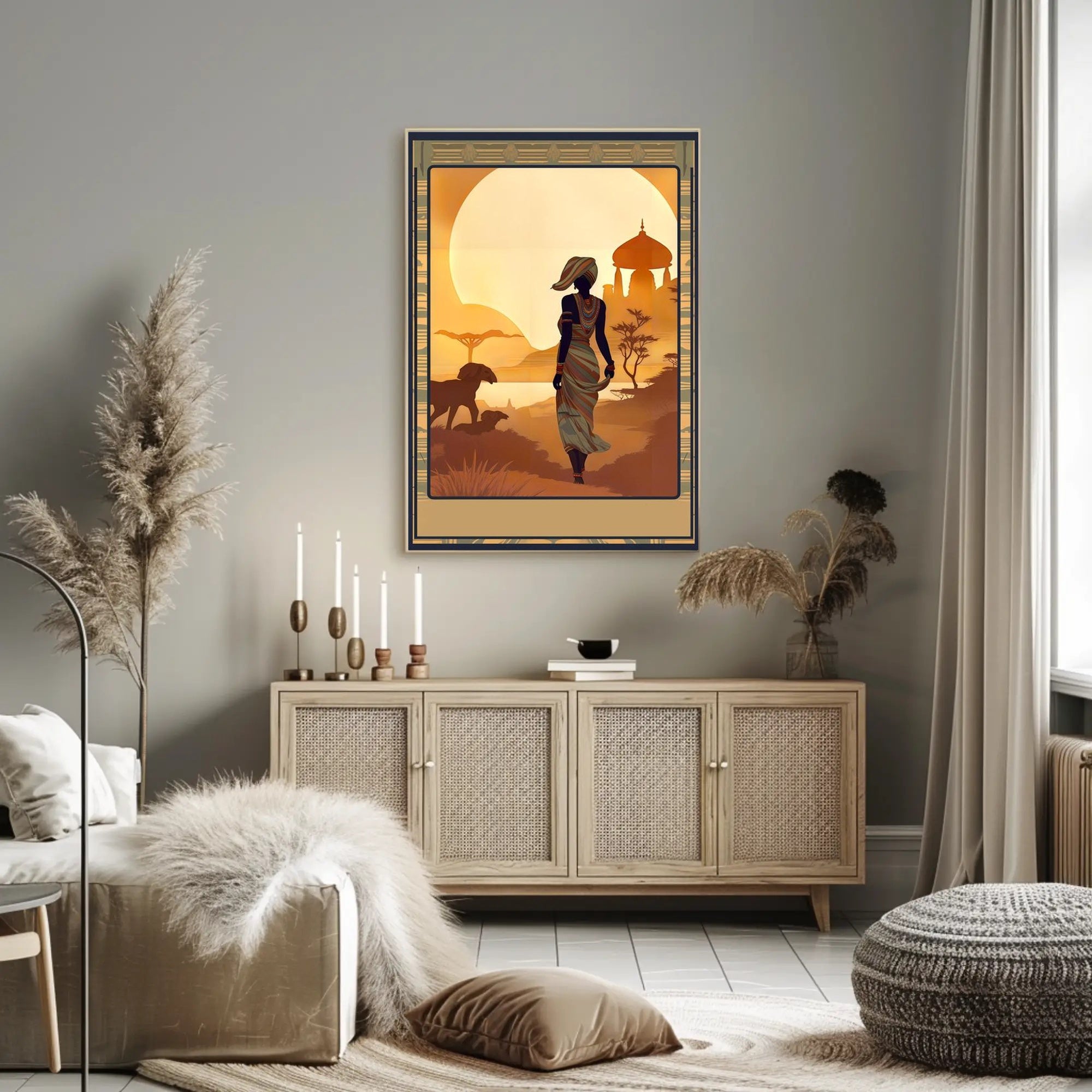 Sunset Silhouette Poster