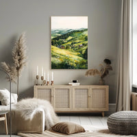 Ukraine Carpathian Mountains Countryside View Poster