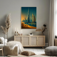 Dubai Skyline A Modern Oasis Modern Poster