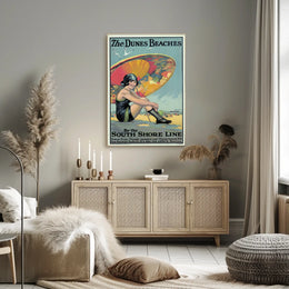 The Dunes Beaches South Shore Line Poster